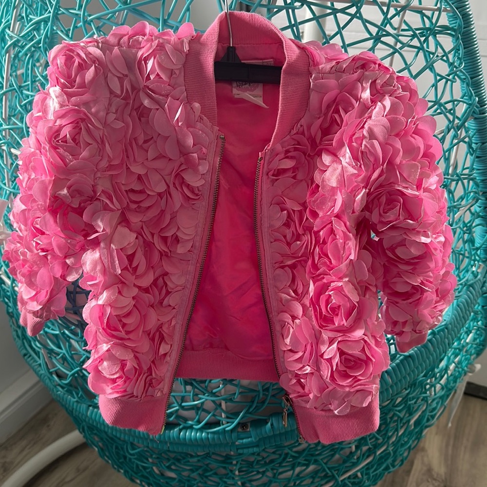 Beautiful floral girls jacket